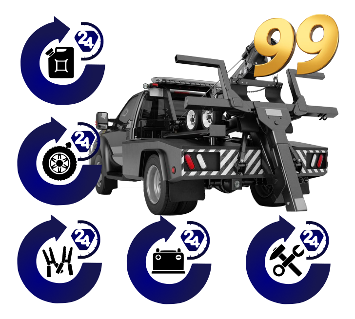 roadside assistance or tow truck
