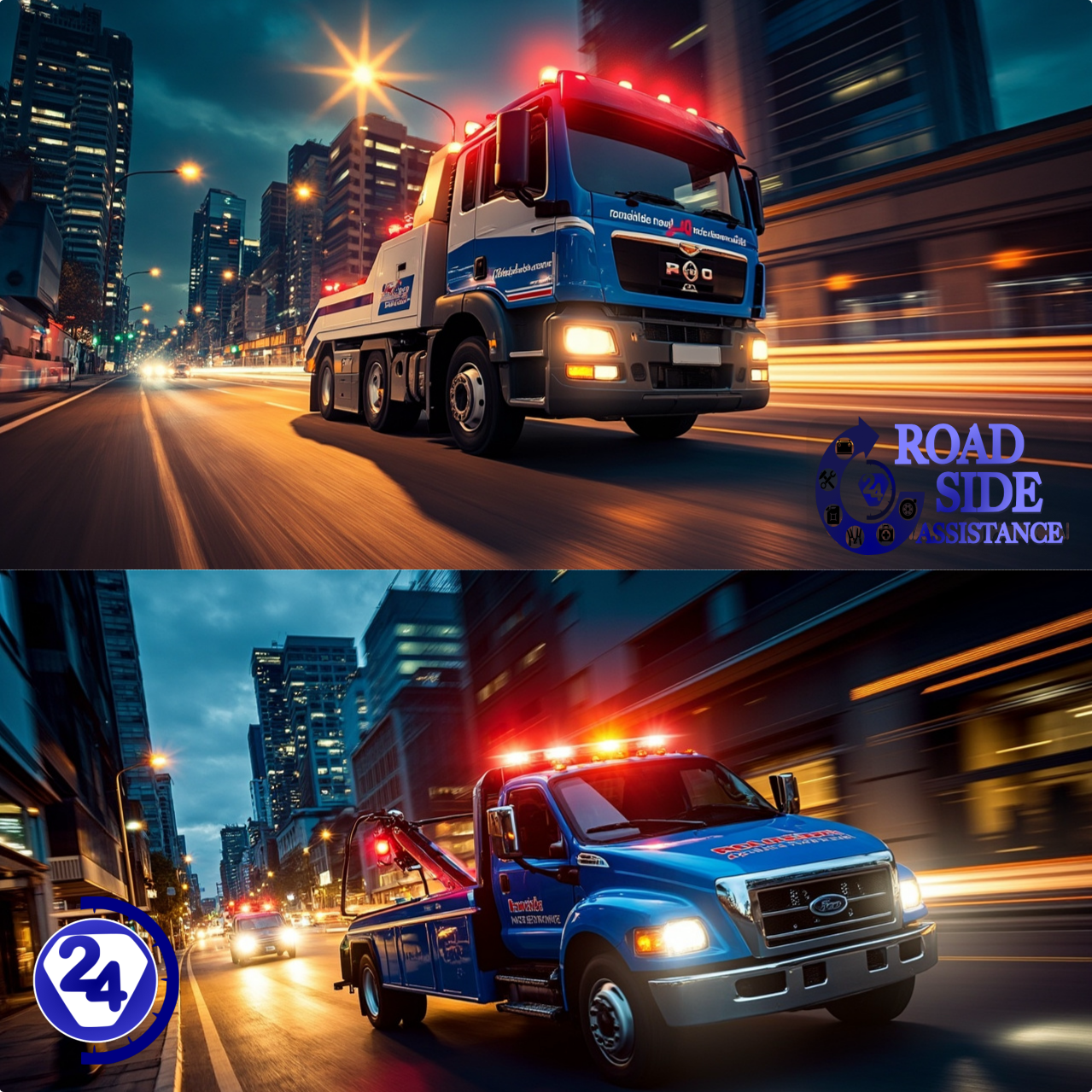 Locksmith, flat tyre, breakdown towing, accident recovery and fuel top up